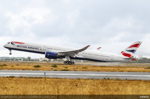 British Airways takes delivery of its first A350-1000