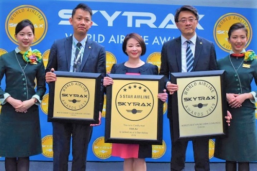 EVA Certified a SKYTRAX 5-Star Airline Fourth Year in a Row