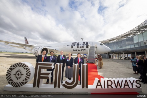 Fiji Airways takes delivery of its first of two A350 XWBs aircraft
